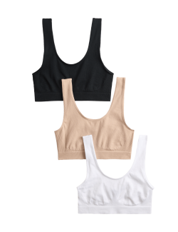 3pk Seamless Non Wired Crop Tops
