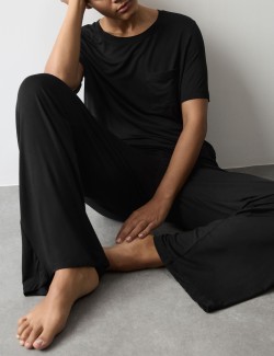 Jersey Wide Leg Pyjama Bottoms