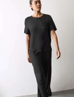 Jersey Wide Leg Pyjama Bottoms