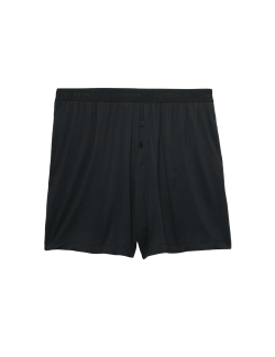 Button Fly Detail Pyjama Shorts