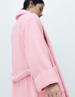 Pure Cotton Towelling Dressing Gown