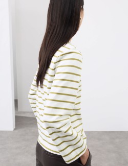 Cotton Rich Striped Top
