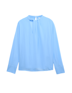 Šifónová halenka s prostřihovaným zdobením