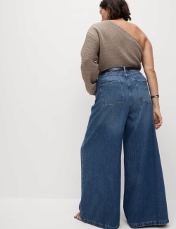 Džíny se širokými palácovými nohavicemi, ze směsi materiálu lyocell™