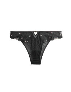 Kalhotky s vysokým pasem a výšivkou Miami Leah