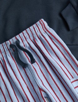 Dvoudílný outfit topu a spodního dílu se srdíčkovým potiskem (2–8 let)