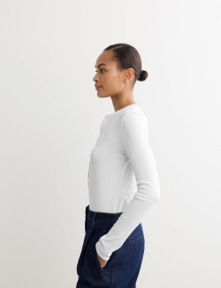 Top z čisté bavlny s rozhalenkou