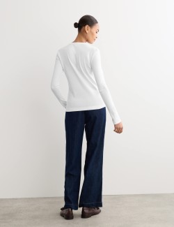 Top z čisté bavlny s rozhalenkou