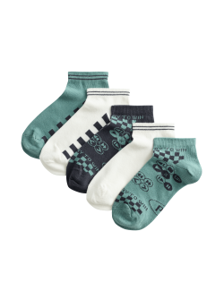 Krátké ponožky Trainer Liners™ Gaming, 5 párů v balení (6 malé – 7 velké)