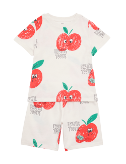 Pure Cotton Apple Pyjamas (1-8 Yrs)