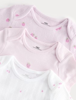3 Pack Pure Cotton Printed Bodysuits (6½lbs-3 Yrs)