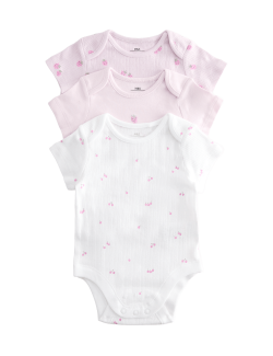 3 Pack Pure Cotton Printed Bodysuits (6½lbs-3 Yrs)