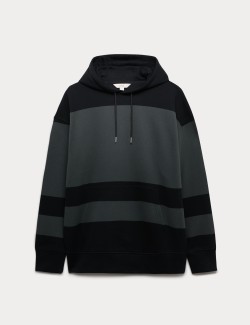 Vícebarevná mikina s kapucí z čisté bavlny