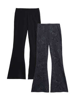 2 ks rozevlátých legín s vysokým obsahem bavlny (6-16 let)