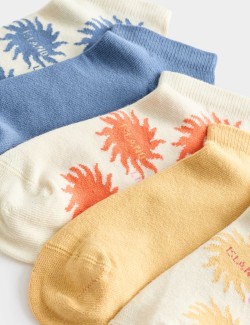 Krátké ponožky Trainer Liners™ s vysokým podílem bavlny, 5 párů v balení (6 malé – 7 velké)