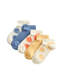 Krátké ponožky Trainer Liners™ s vysokým podílem bavlny, 5 párů v balení (6 malé – 7 velké)