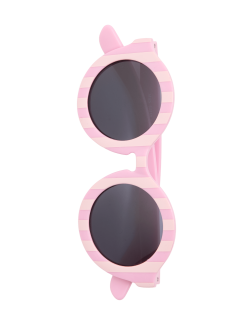 Kids' Striped Round Sunglasses