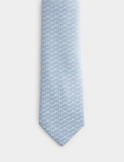 Textured Fan Design Tie