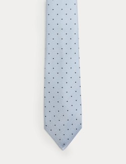 Pure Silk Polka Dot Tie