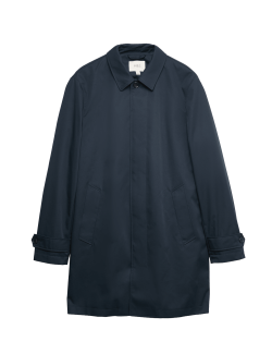 Cotton Blend Car Coat Mac