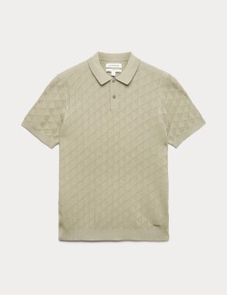 Pletená polokošile, z mercerované bavlny