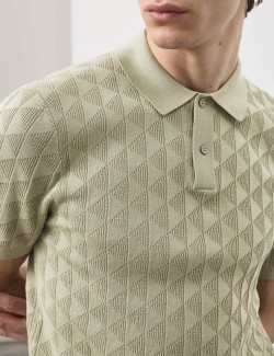 Pletená polokošile, z mercerované bavlny
