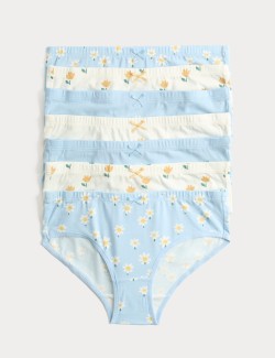 7 Pack Floral Knickers (18 Mths-14 Yrs)