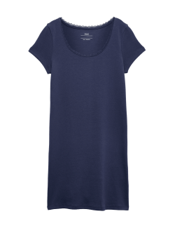 Šaty s krajkovým lemem a vysokým podílem bavlny (6–16 let)