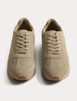 Semišové šněrovací běžecké tenisky