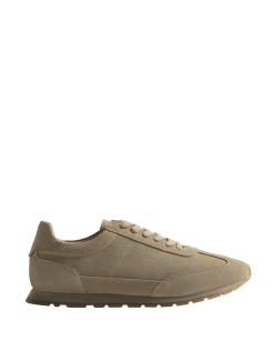 Semišové šněrovací běžecké tenisky