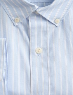 Regular Fit Pure Cotton Striped Shirt