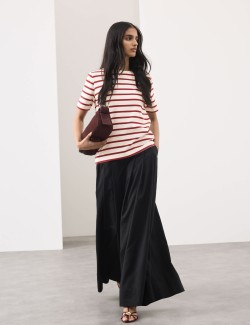 Pruhované tričko s vysokým obsahem bavlny