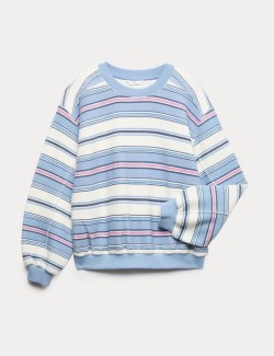 Cotton Rich Striped Sweatshirt (6-16 Yrs)
