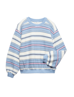 Pruhovaná mikina s vysokým podílem bavlny (6–16 let)