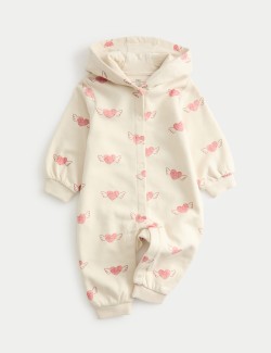 Cotton Rich Hooded All in One (0-3 Yrs)