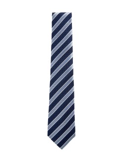 Striped Pure Silk Tie