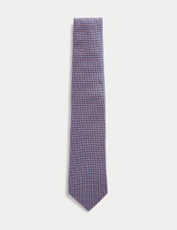 Geometric Pure Silk Tie