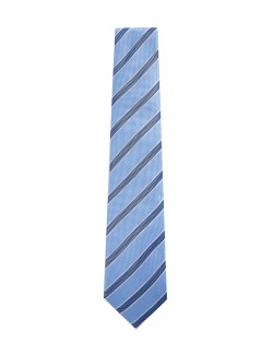 Striped Pure Silk Tie