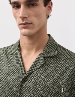 Cotton Rich Printed Pyjama Top