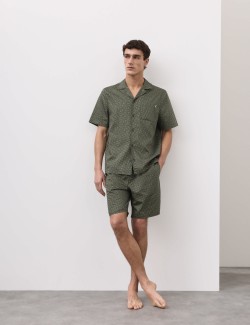 Cotton Rich Printed Pyjama Top