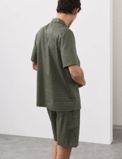 Cotton Rich Printed Pyjama Top