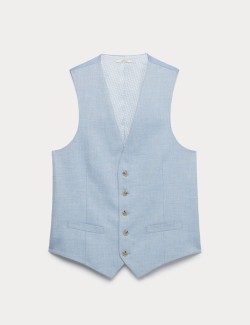 Textured Stretch Waistcoat