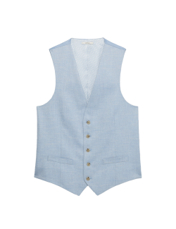 Textured Stretch Waistcoat