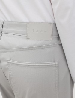 Straight Fit Textured 5 Pocket Trousers