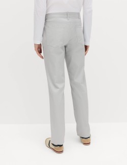 Straight Fit Textured 5 Pocket Trousers