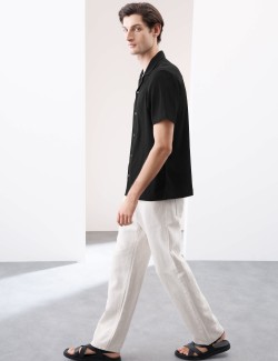 Košile volného střihu s mačkanou strukturou