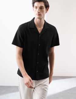 Košile volného střihu s mačkanou strukturou