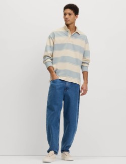 Pure Cotton Striped Rugby Shirt