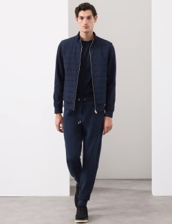 Regular Fit Cotton Rich Cuffed Joggers