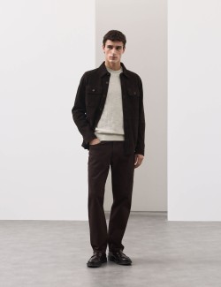 Pletené tričko z mercerované bavlny s geometrickým vzorem